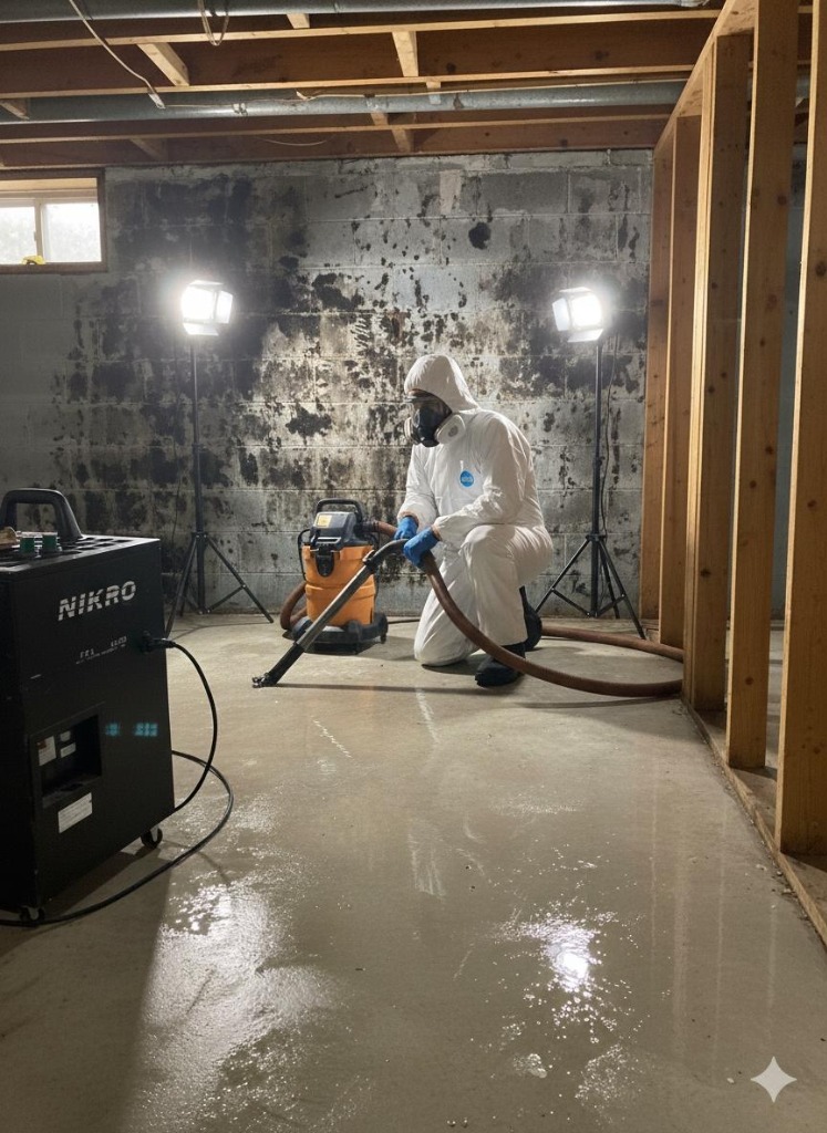Severe mold damage before remediation